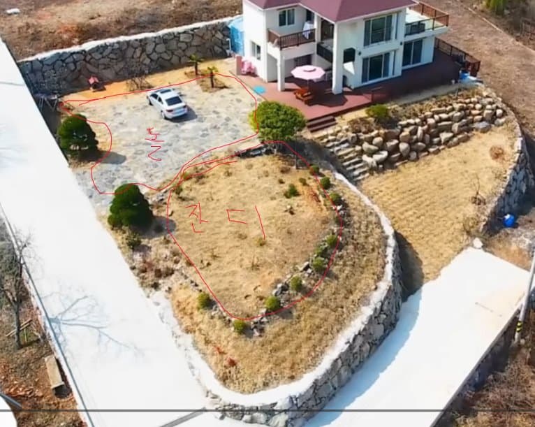 구만들판이 넓개 펼쳐보이는 뷰가 좋은 2층 전원주택